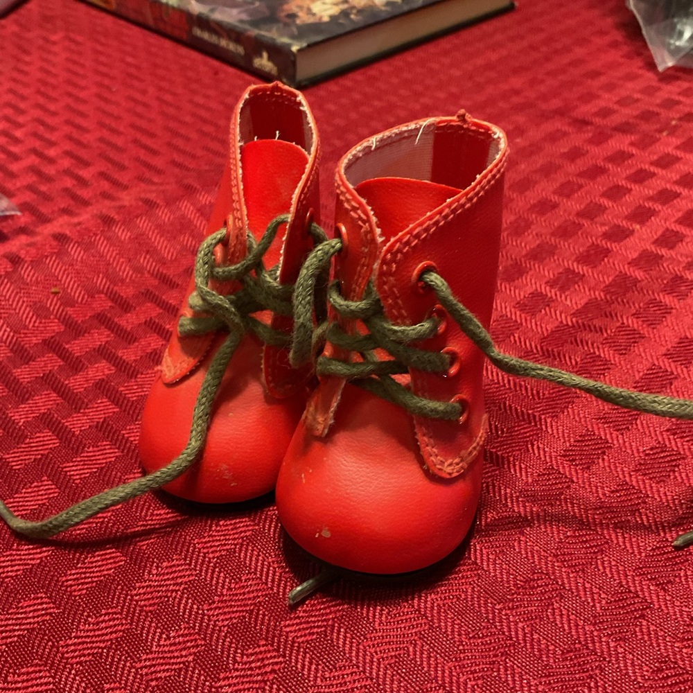 Red Boots for American Girl Doll